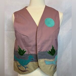 Women’s Vintage Western Country Roadrunner Vest Size Medium